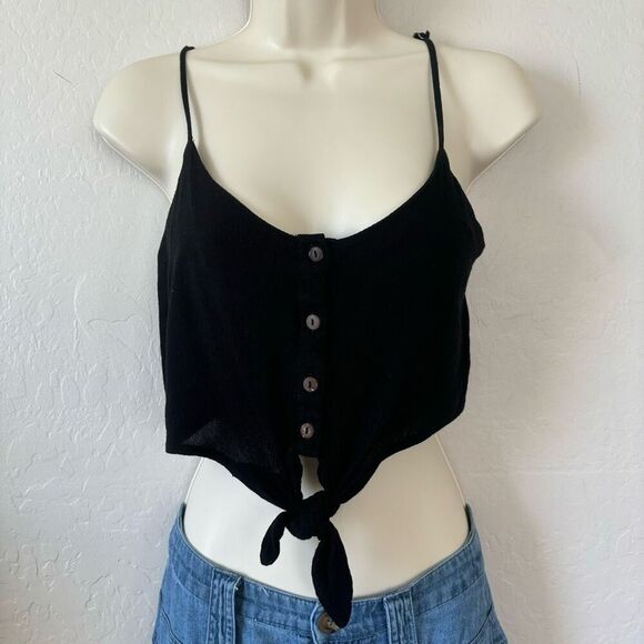 Good Luck Gem tie front crop tank size S - Picture 3 of 8